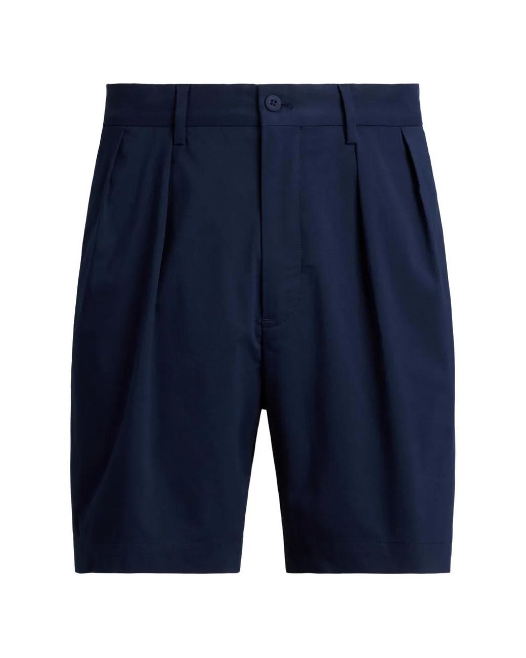 Ralph Lauren Blue Pleated Tailored Shorts for men