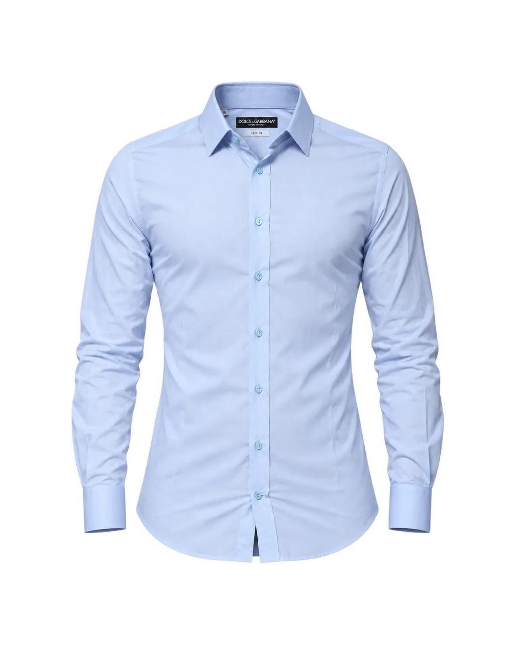 Dolce & Gabbana Blue Slim-Fit Shirt for men