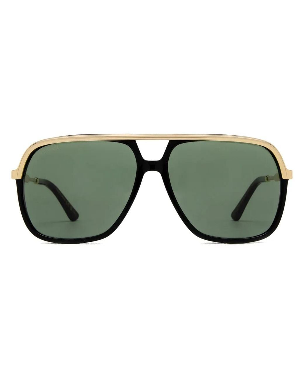 Gucci Multicolor Web Detail Navigator-Frame Sunglasses