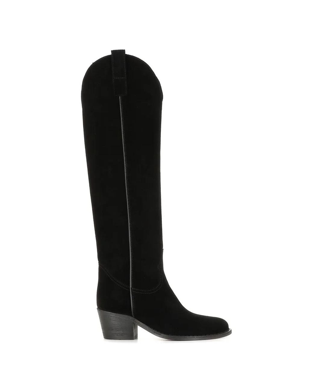 SALLE DE MODE Black Suede Boots