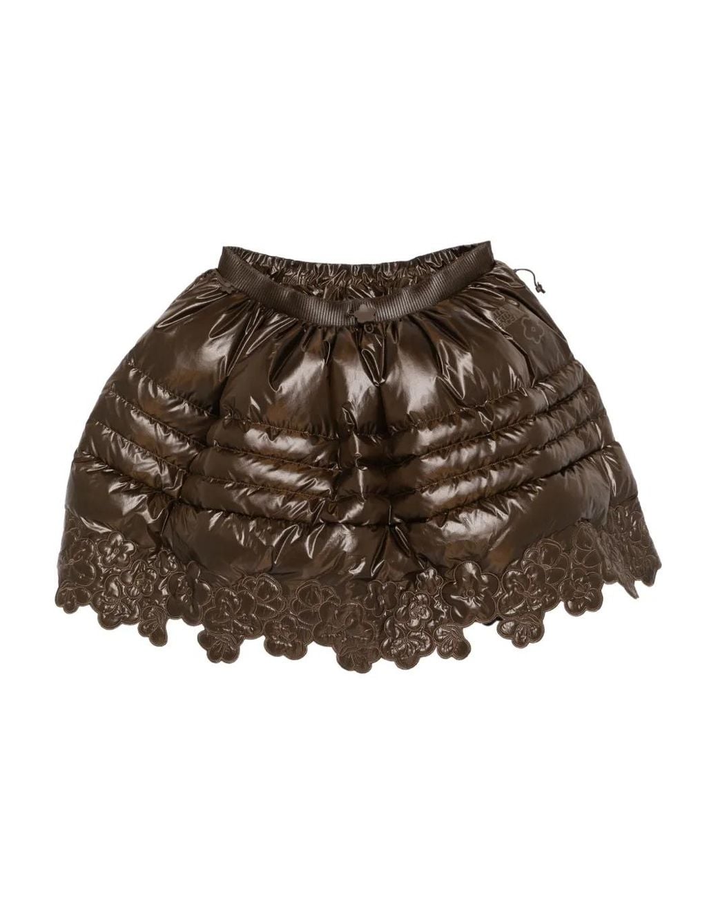 CECILIE BAHNSEN Brown X The North Face Quilted Mini Skirt
