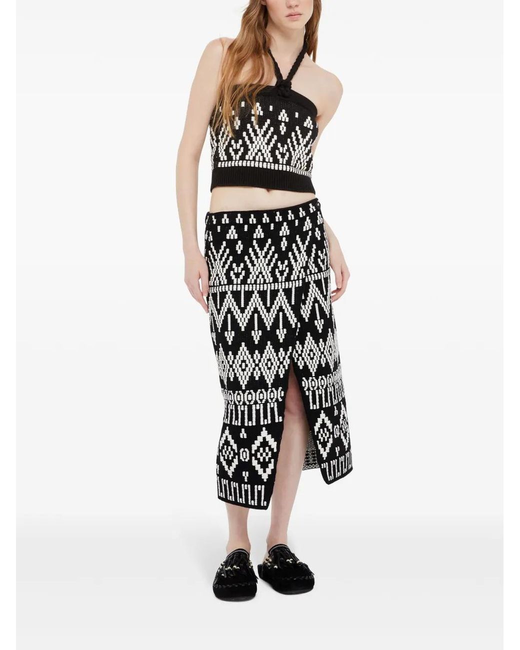 Alanui Black Jungle Beat Top