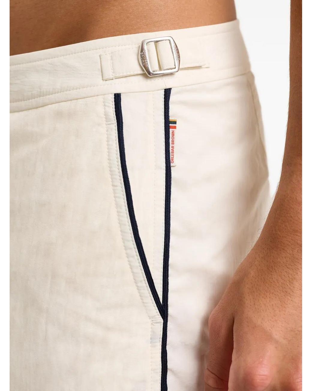 Orlebar Brown Natural Bulldog Side-Pockets Swim Shorts for men