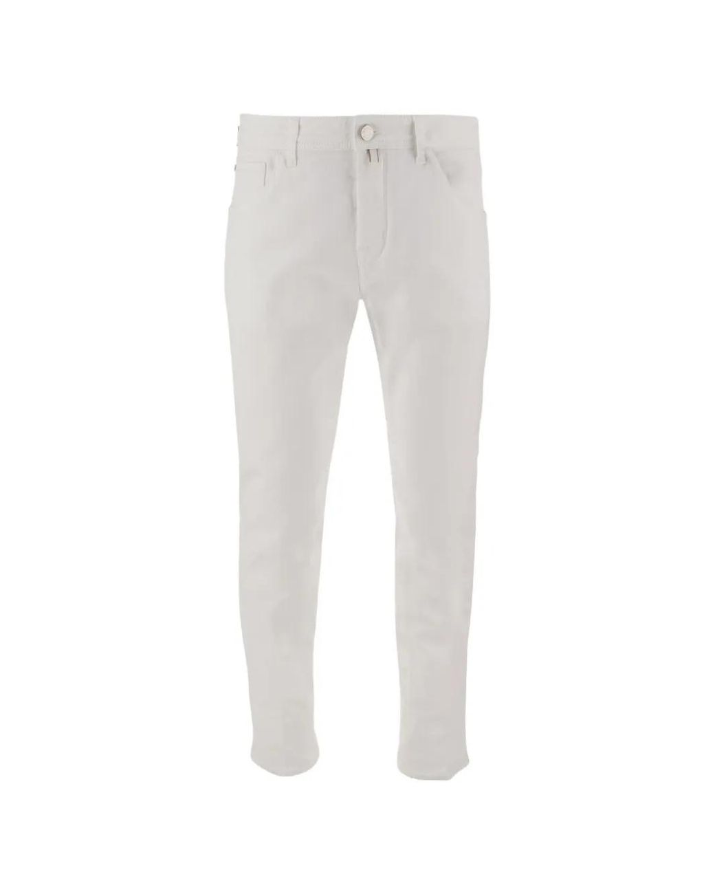 Jacob Cohen Gray Logo-Patch Straight-Leg Jeans for men