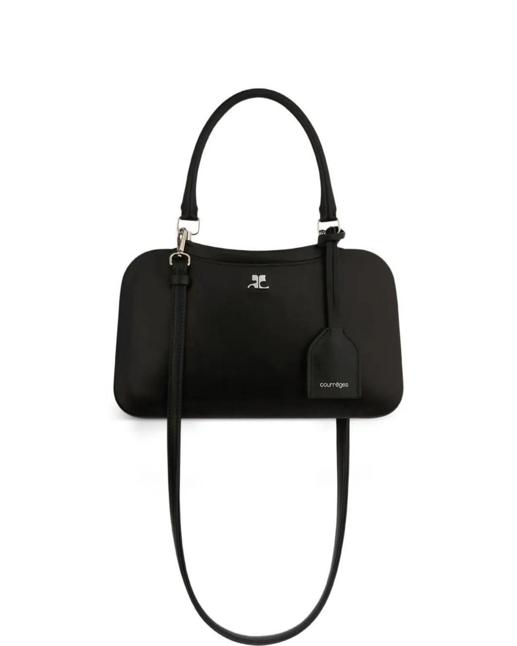 Courreges Black Small Shadow Handbag