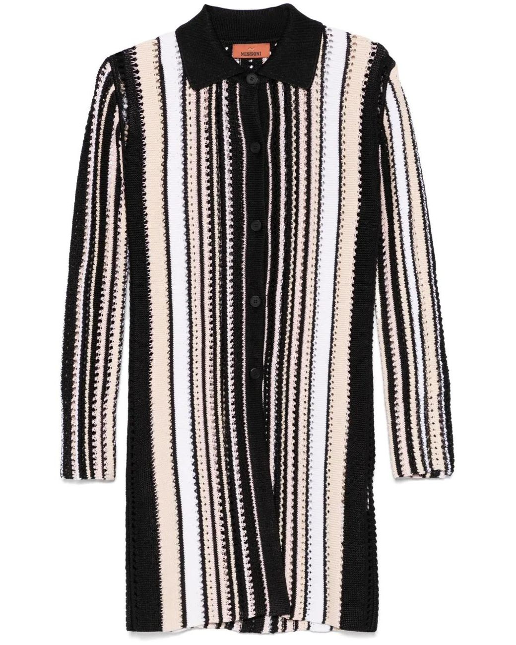 Missoni Gestreepte Jas in het Black