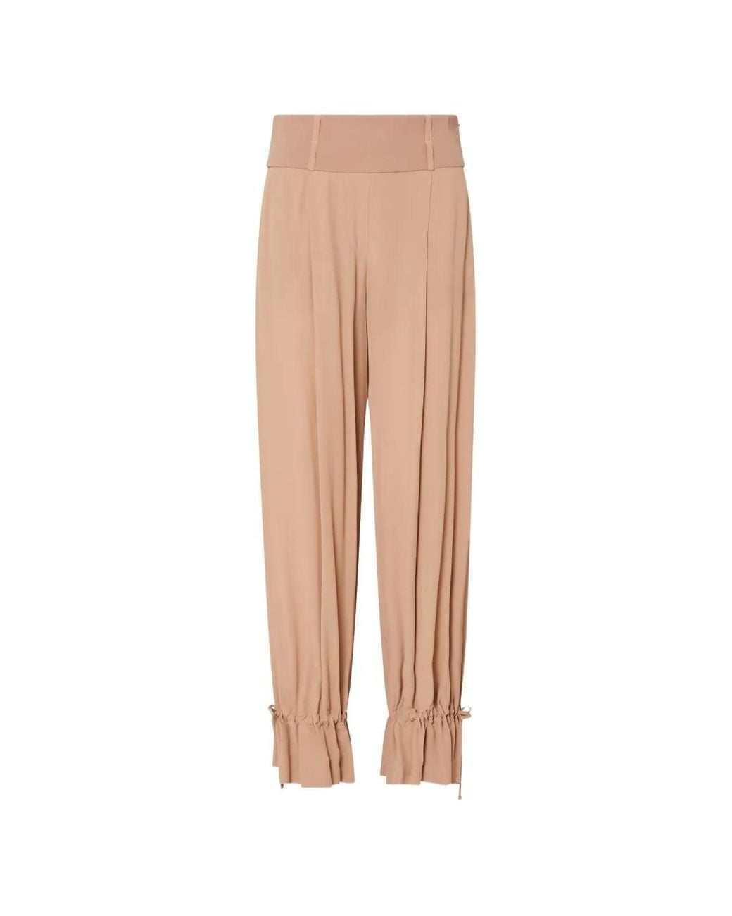 Liu Jo White Wide-Leg Trousers With Drawstring