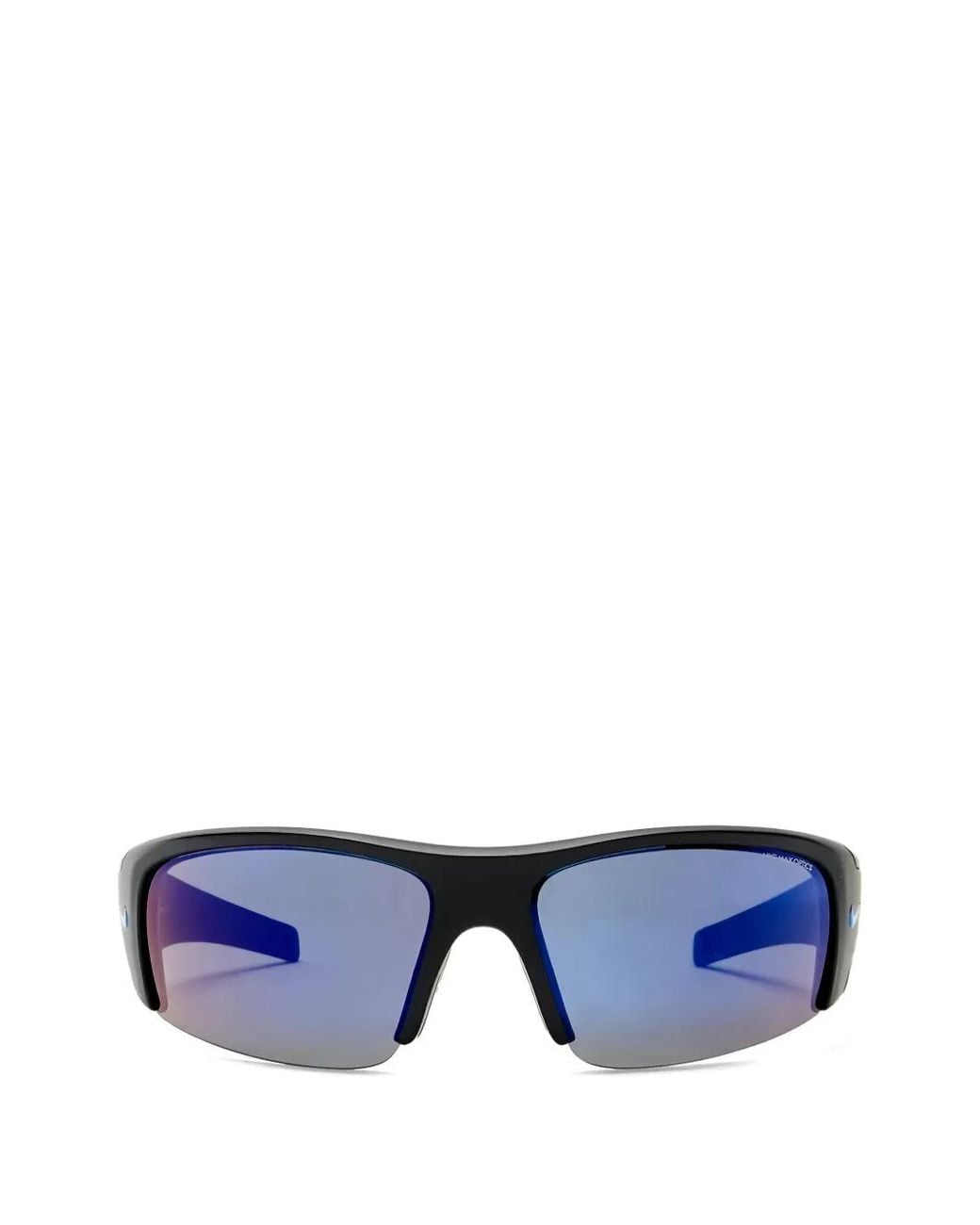 Nike Blue Diverge Rectangle-Frame Sunglasses for men
