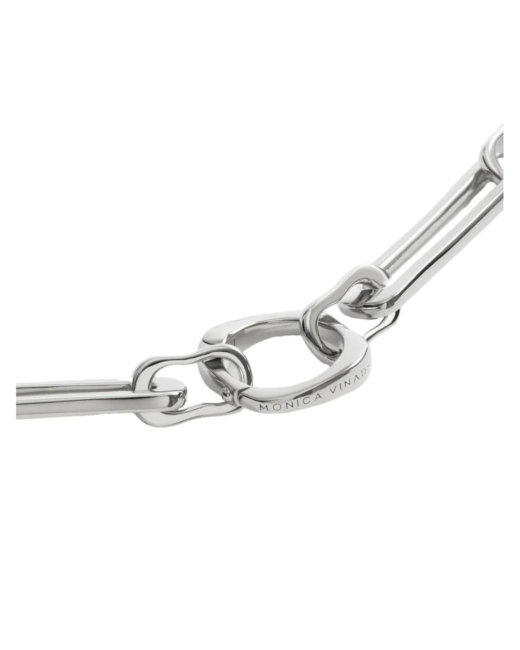 Monica Vinader White Collier Double Charm Mv Alta