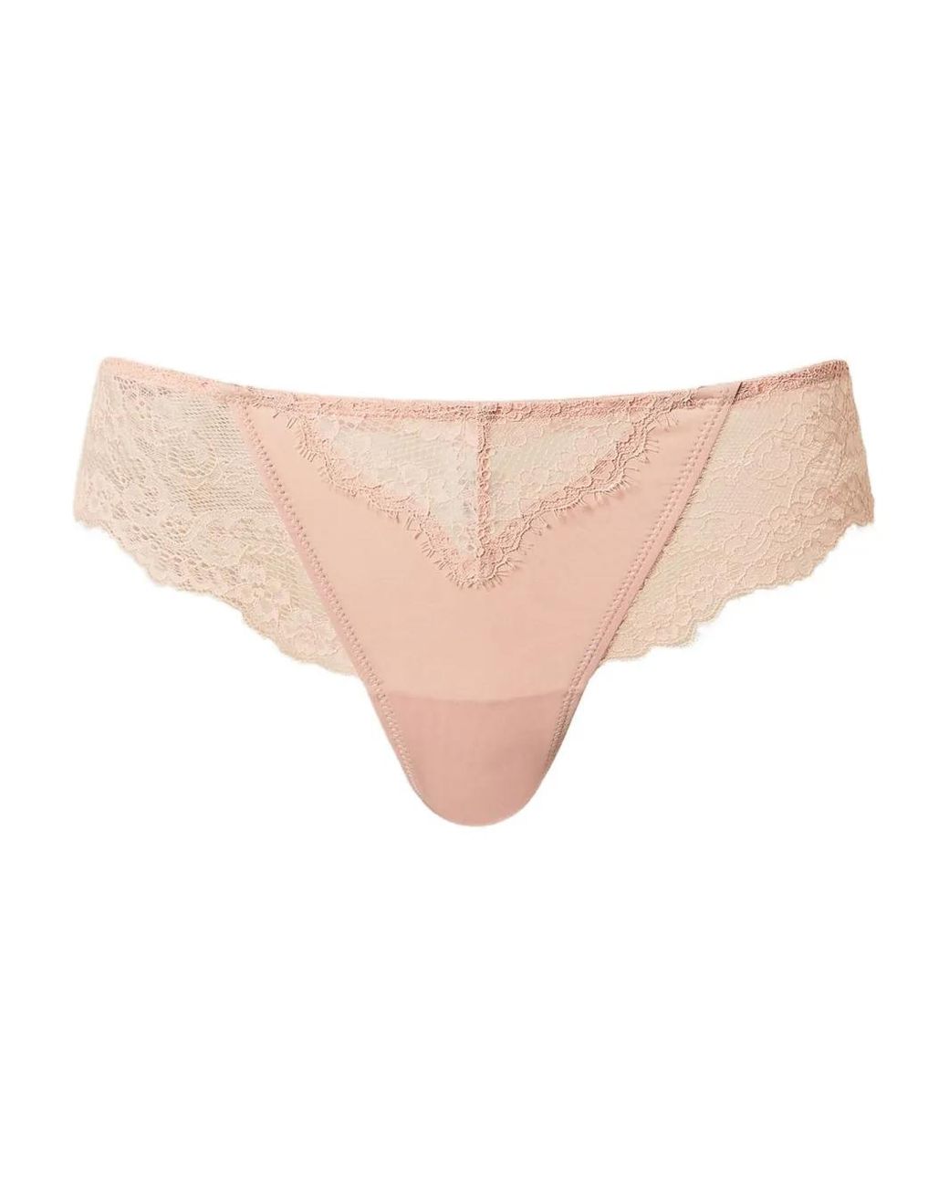 Twinset Natural Lace-Detail Briefs