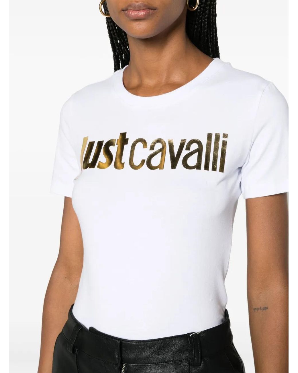 Just Cavalli White T-shirts And Polos