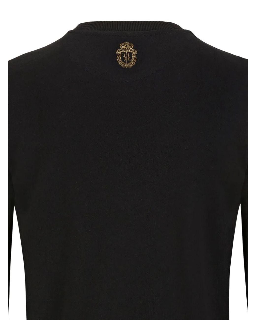 Billionaire Black Sweat Colin À Texte Imprimé for men