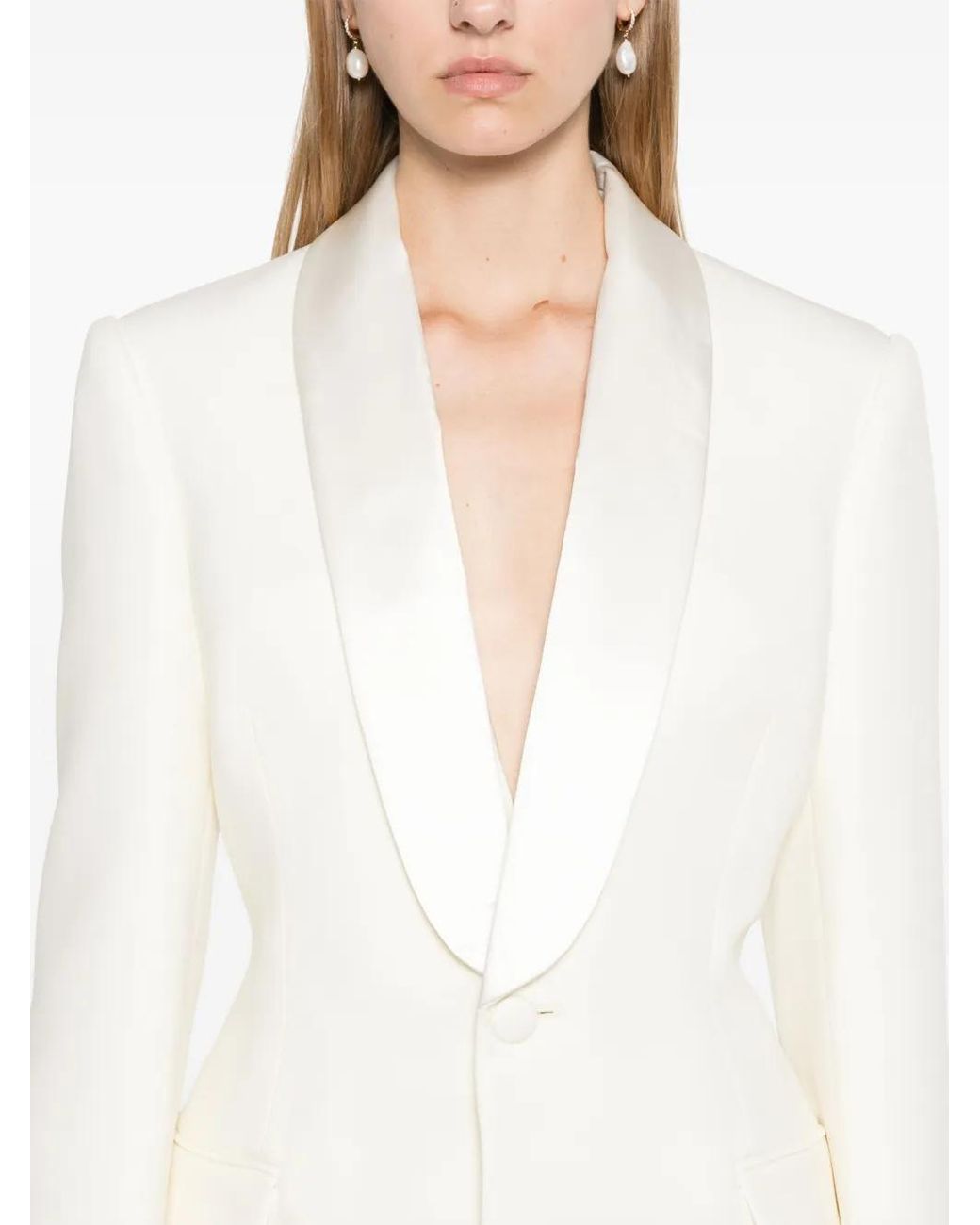 Wardrobe NYC White Tuxedo Blazer