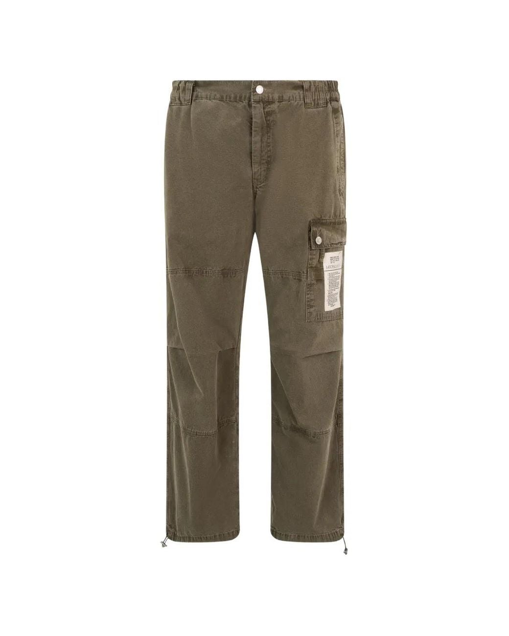 Moschino Gray Pantalon Cargo À Patch Logo for men
