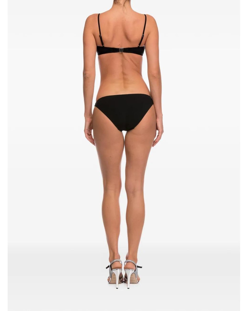 Set Con Bikini Con Inserti di Gottex in Black