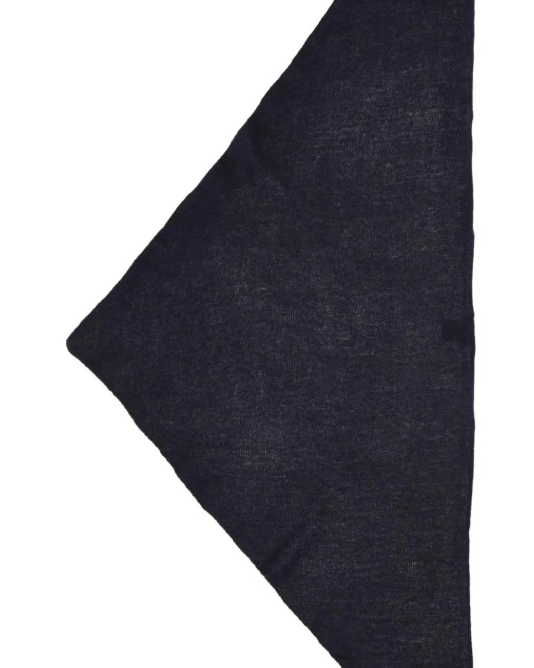 Alysi Blue Knitted Triangular Scarf