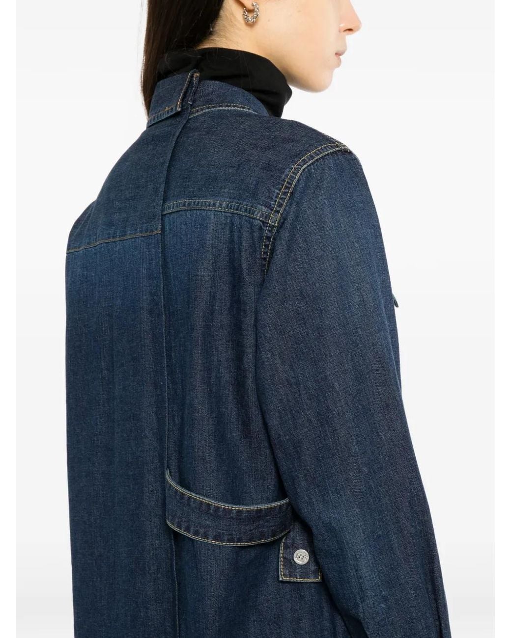 Sacai Blue Denim Mini Dress