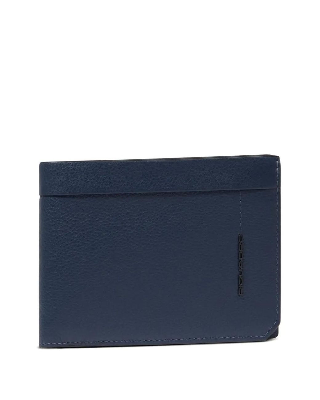 Piquadro Blue Grained Texture Wallet for men