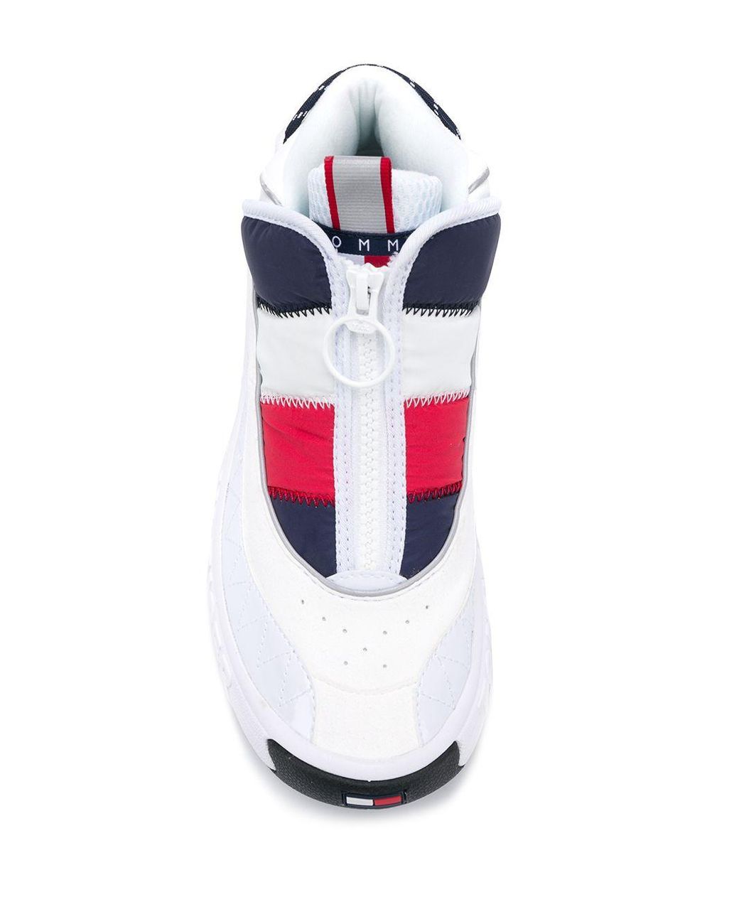 Tommy Hilfiger Heritage Padded Zip-up Sneakers in White | Lyst