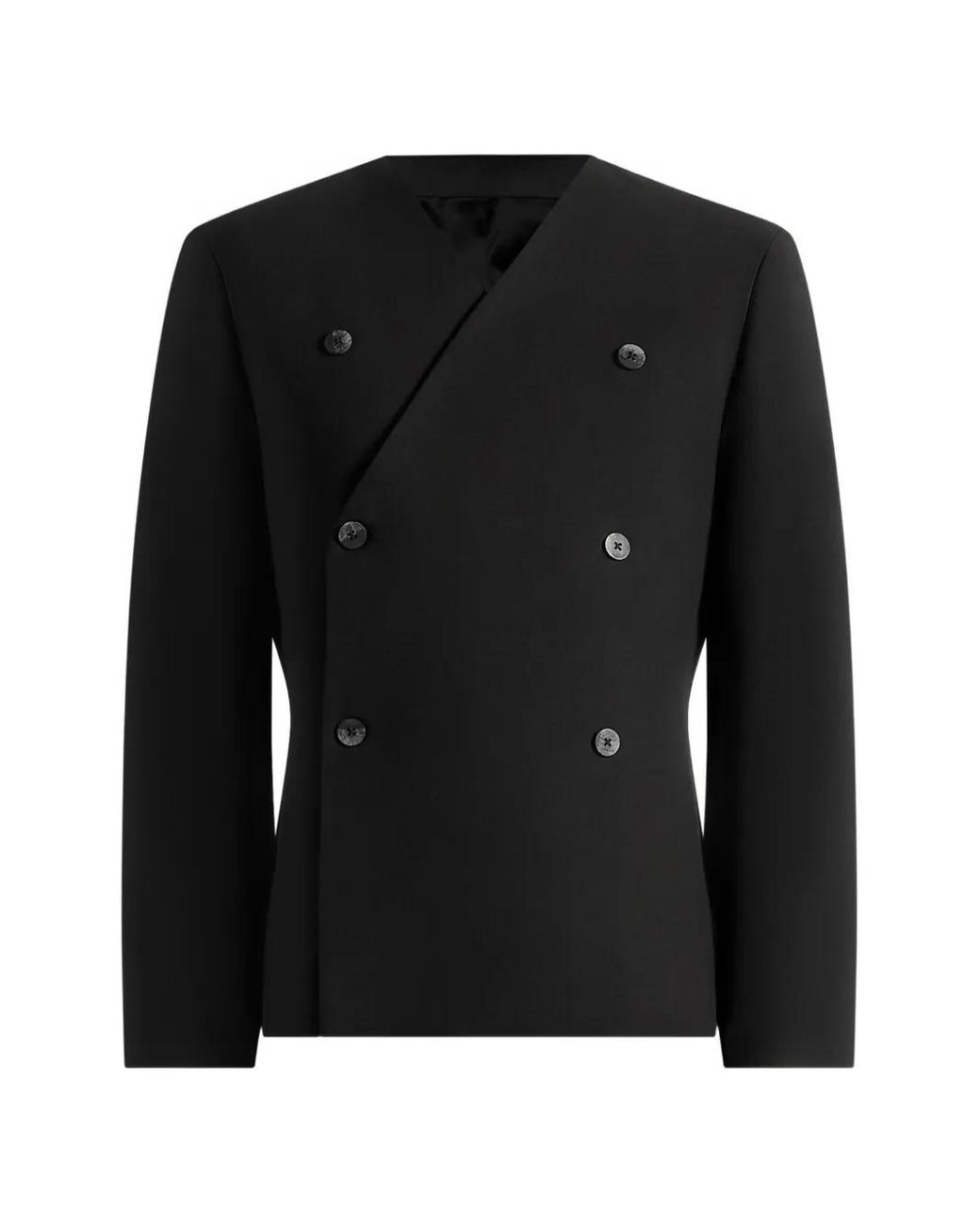 Manière De Voir Black Timeo Tailored Kimono Blazer for men