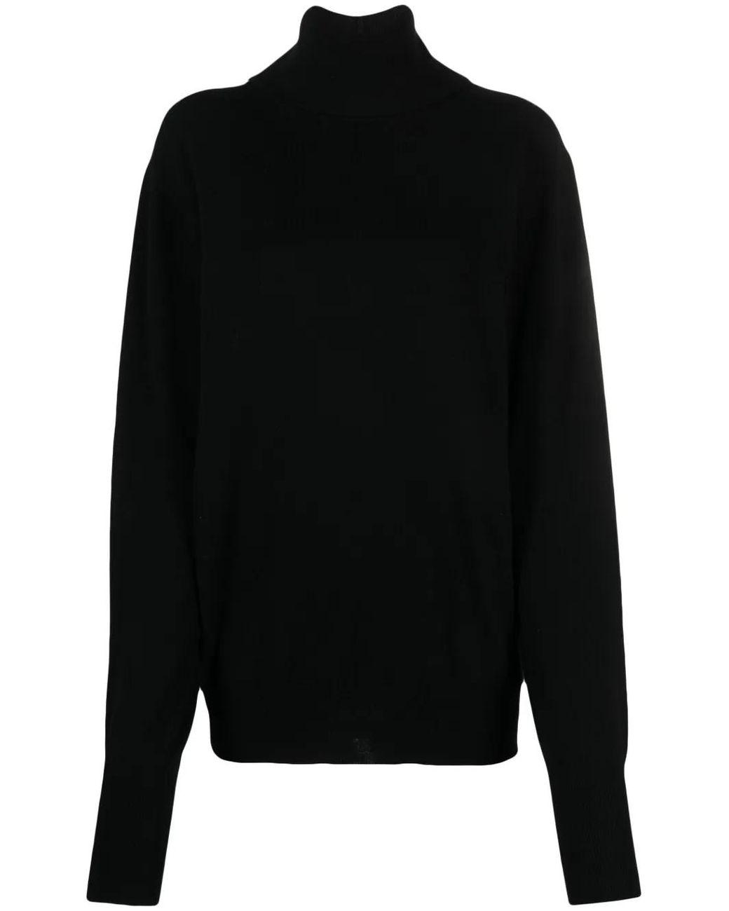 Jil Sander Black Roll-Neck Cashmere Jumper
