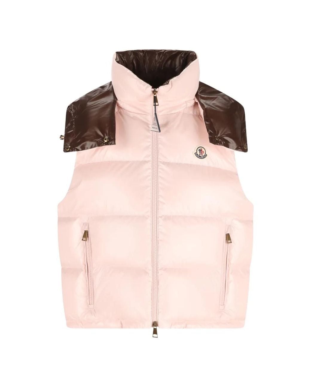 Moncler Pink Gilet Niverolle Court