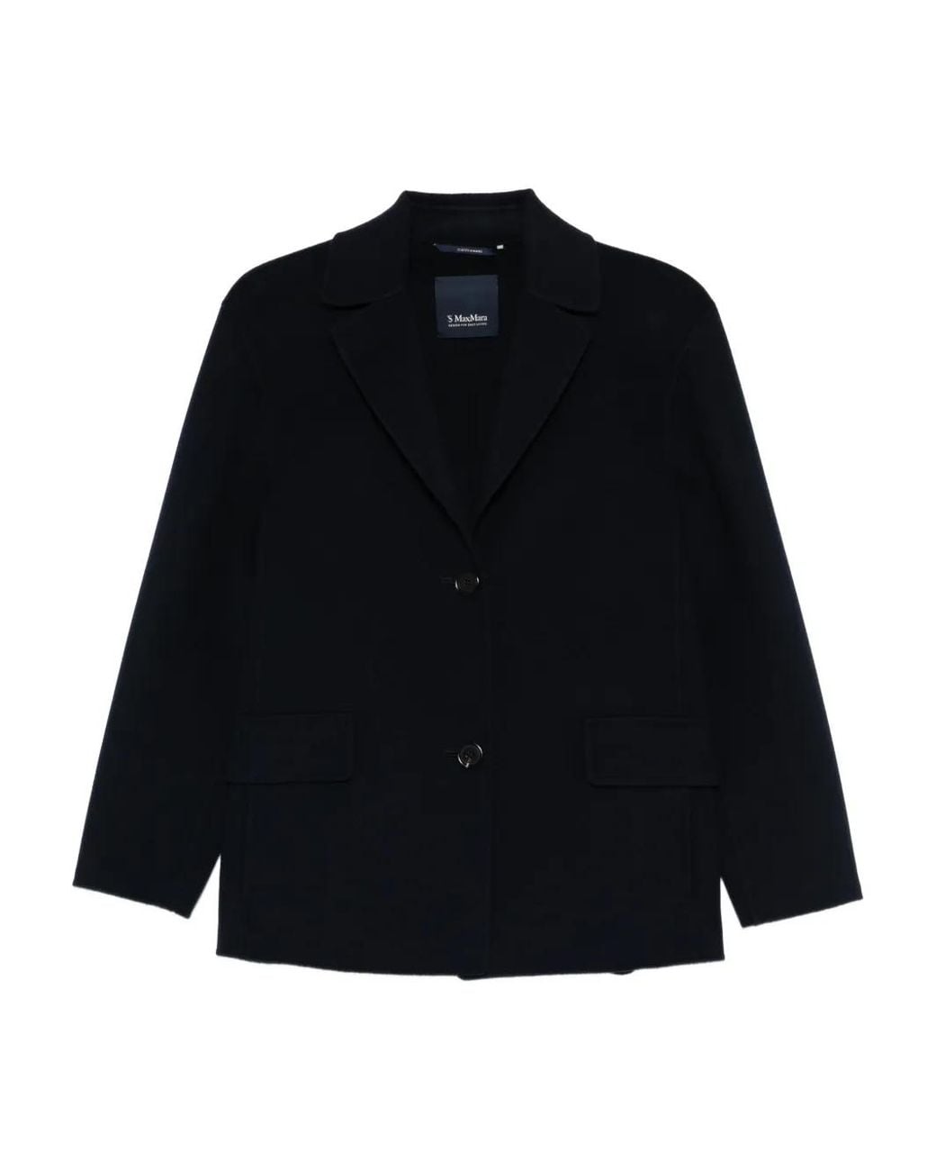 Max Mara Black Melfi Single-Breasted Blazer
