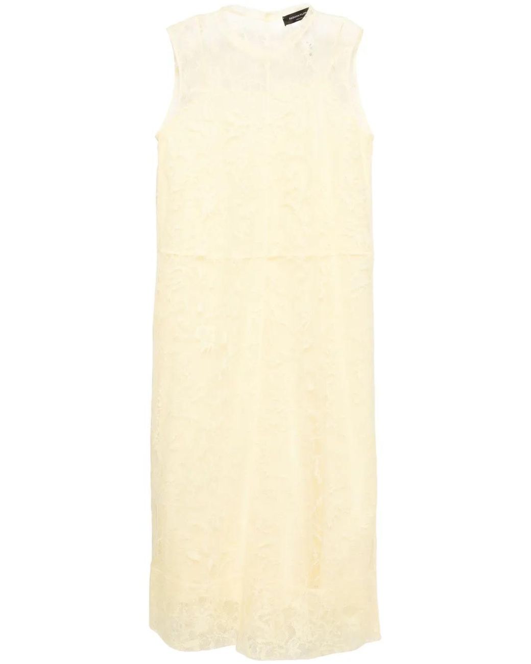 Fabiana Filippi Natural Linen Blend Midi Dress