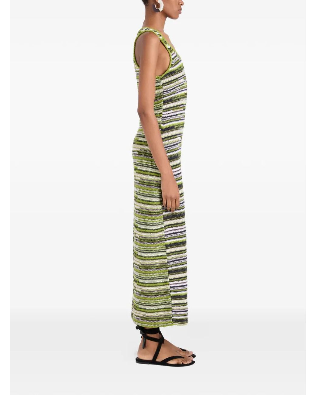 Proenza Schouler Green Zinah Knit Dress
