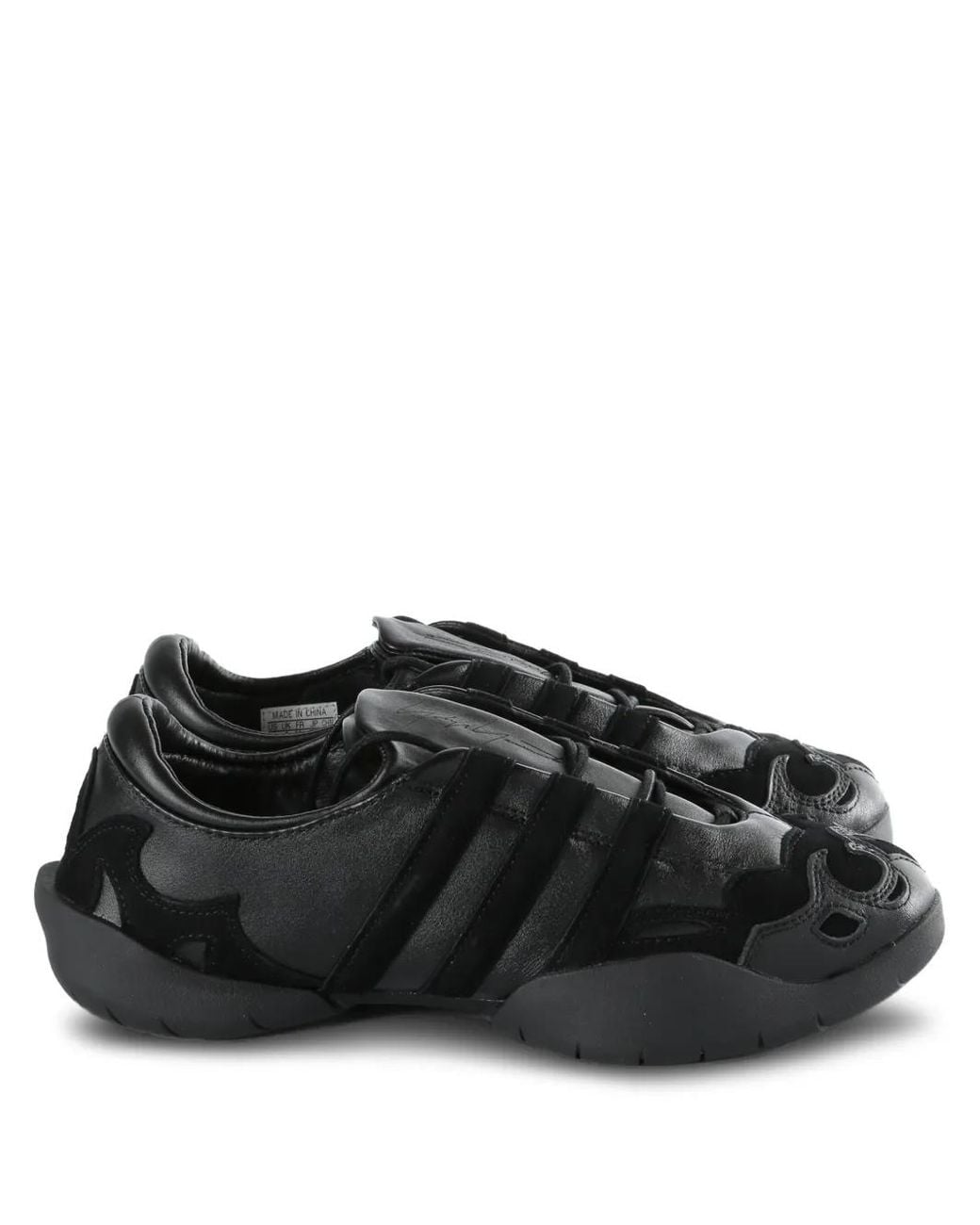 Y-3 Black Regu Leather Shoes