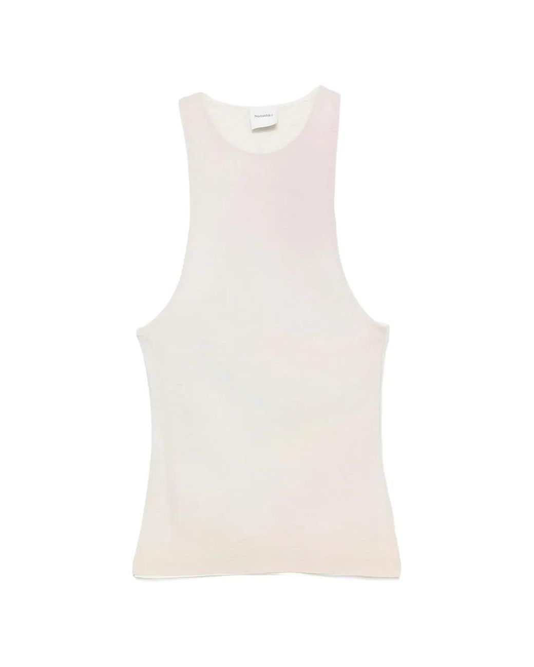 Nanushka White Racerback Tank Top