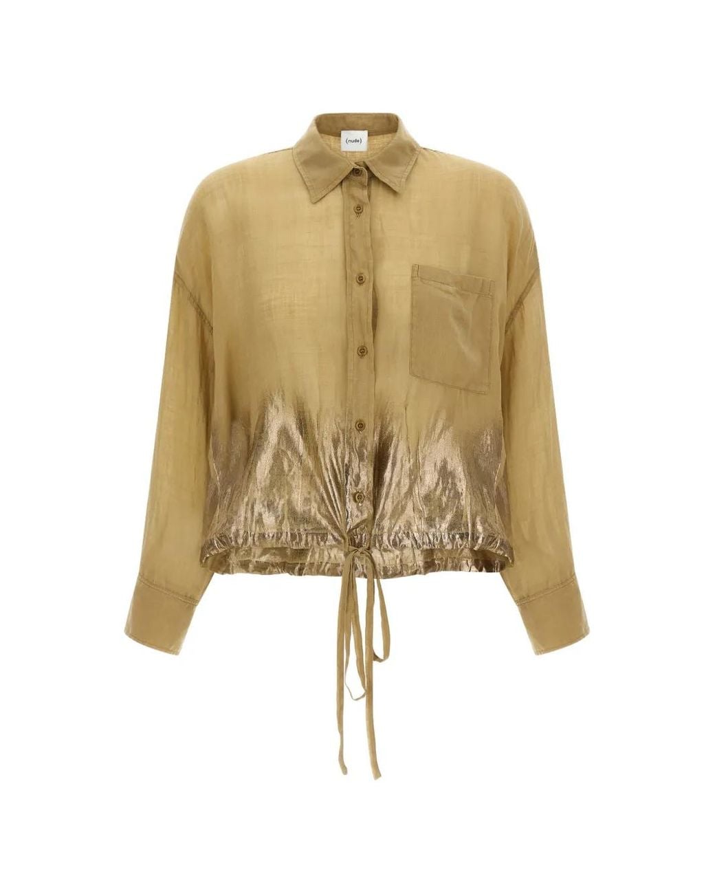 Nude Natural Pocket Drawstring Shirt