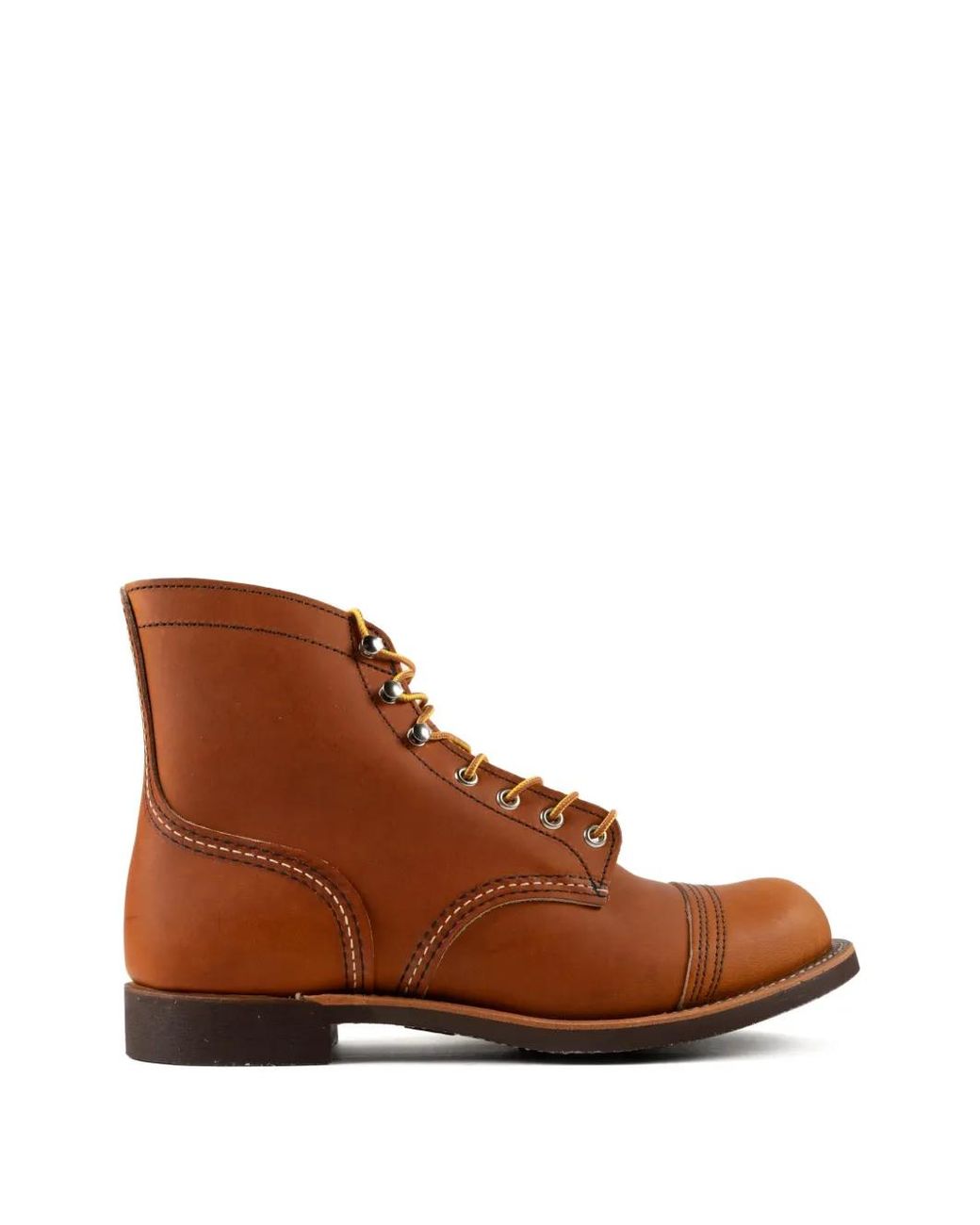 Red Wing Brown Iron Ranger Combat Boots for men