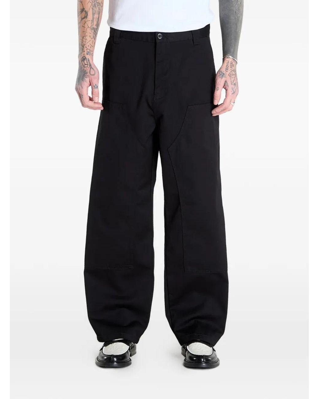 Carhartt Black Brady Belt-Loop Trousers for men