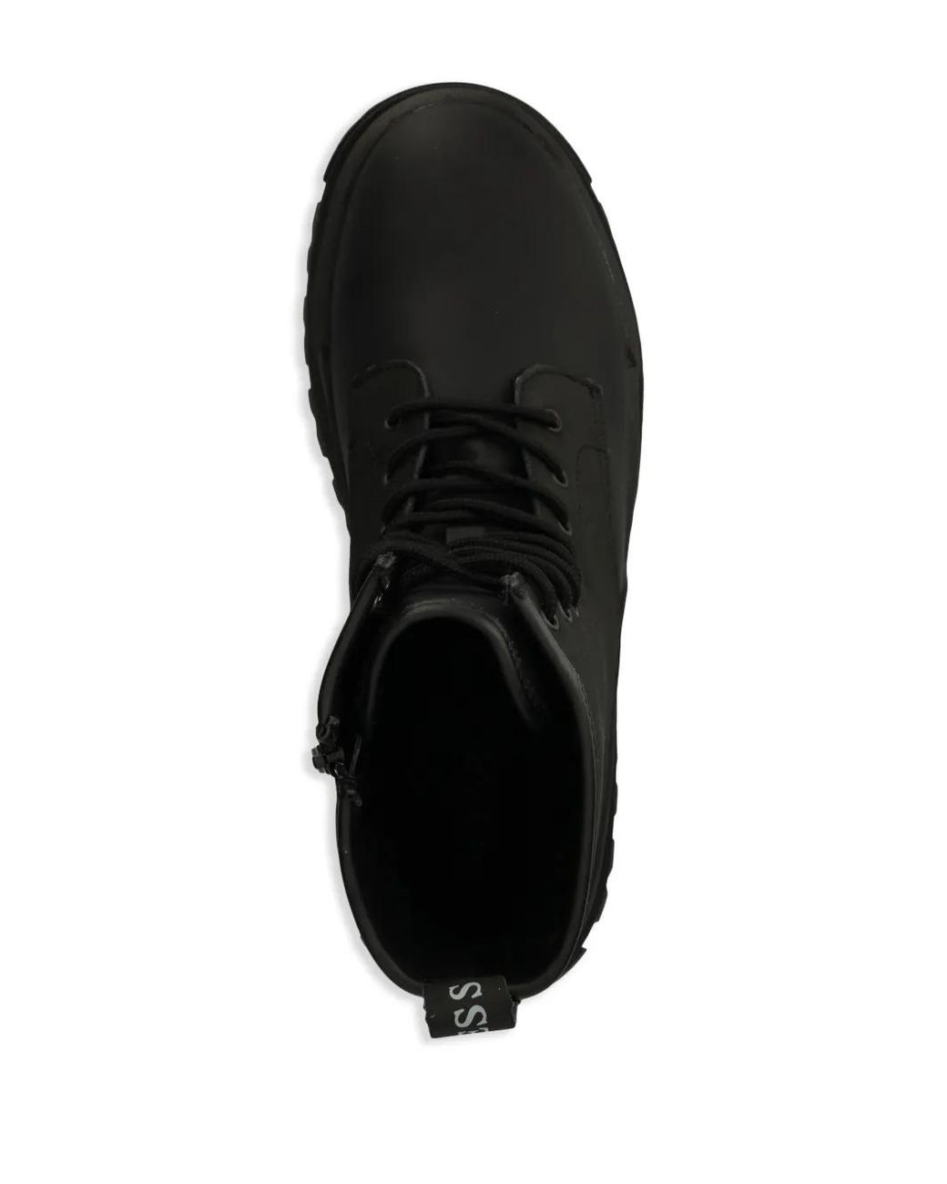 Guess Black Logo-Print Boots for men
