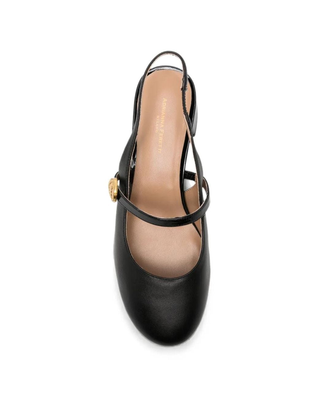 ADRIANNA FERETTI Black Escarpins À Bride Arrière Et Bouton