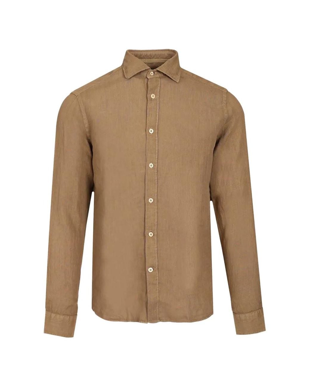 Al Duca D'aosta Natural Linen Shirt for men