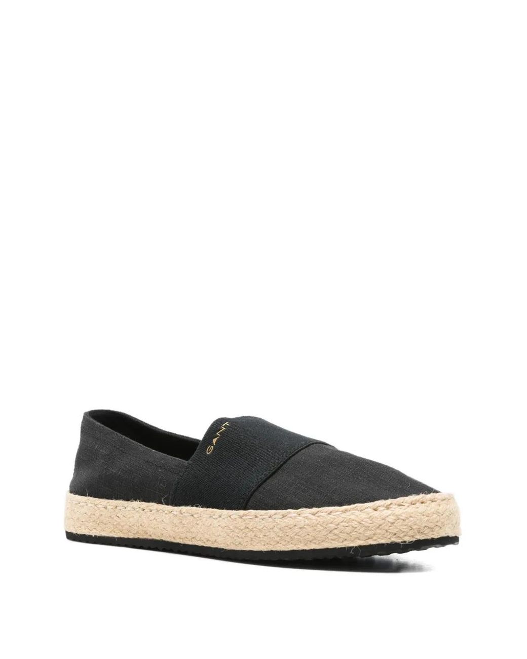 Gant Black Raffiaville Rope Espadrilles