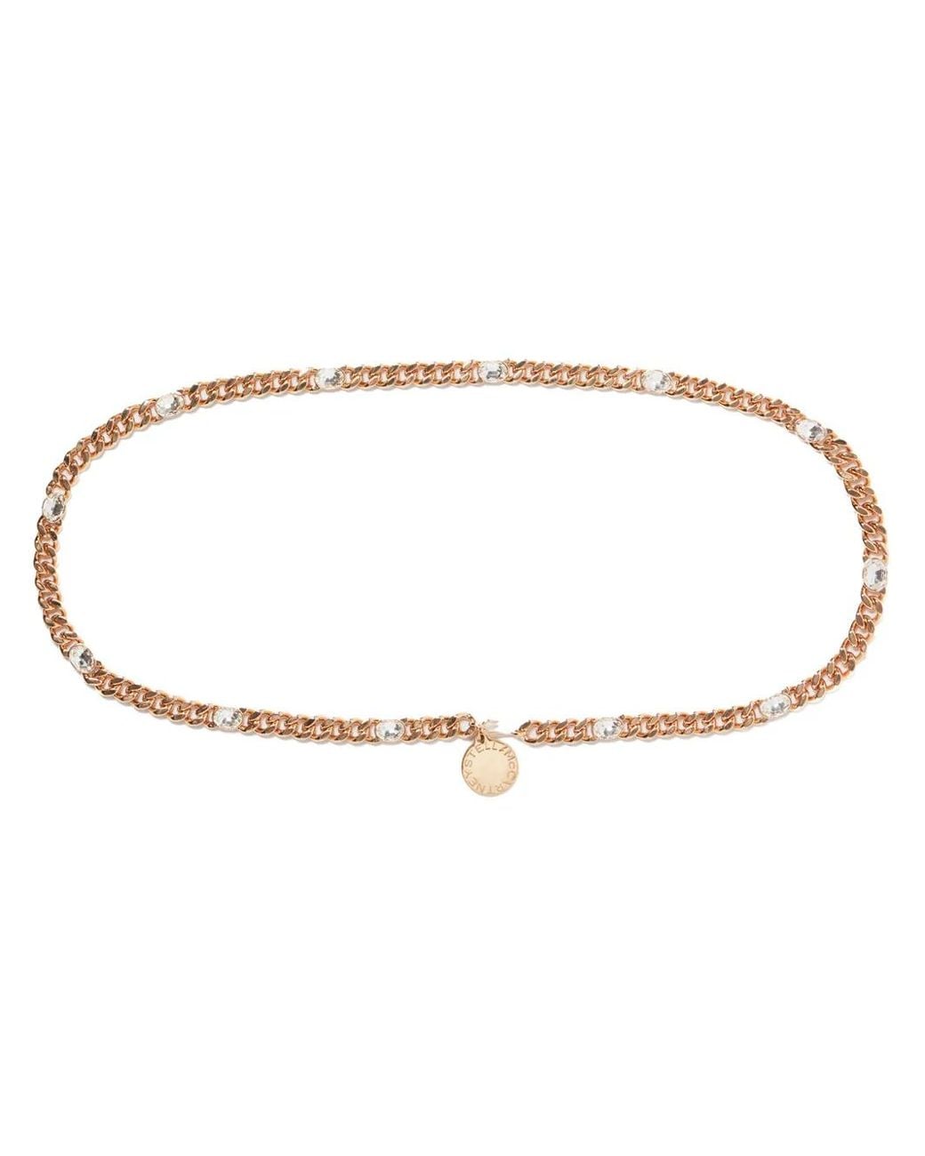 Stella McCartney White Falabella Chain Belt