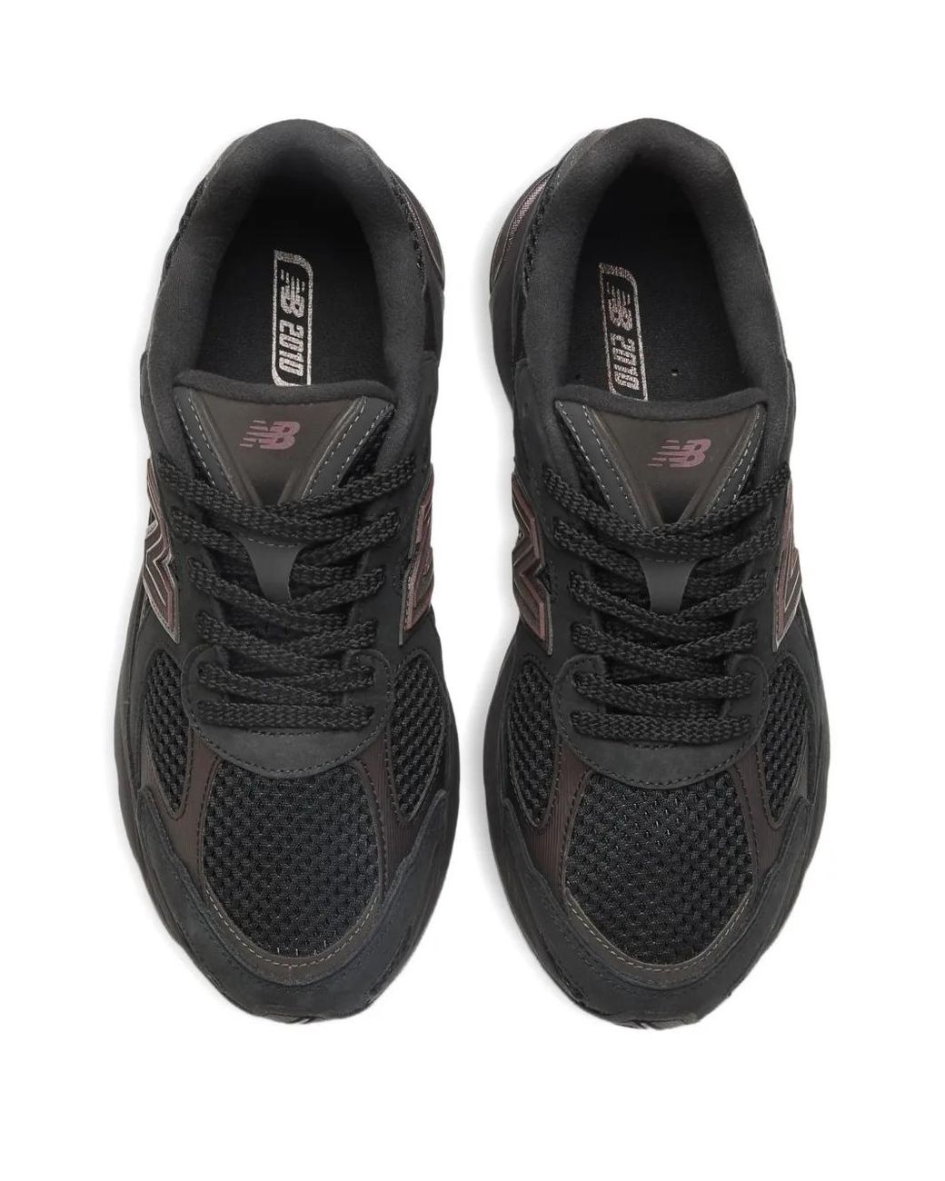 New Balance Black 2010 Logo-Patch Sneakers