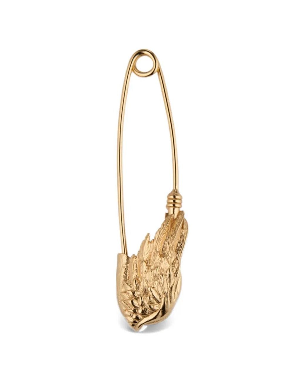 Emanuele Bicocchi Metallic Ala Safety-Pin Brooch
