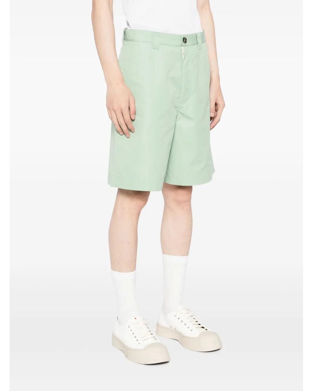 Marni Green Pocket Shorts for men