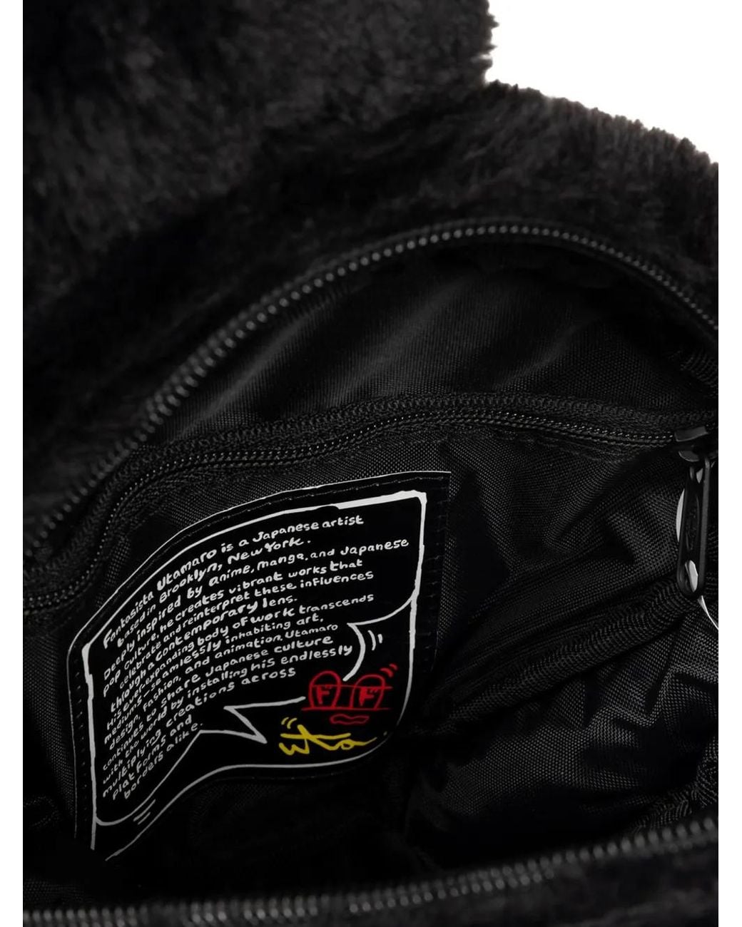 Eastpak Black Disney Faux-Fur Shoulder Bag for men