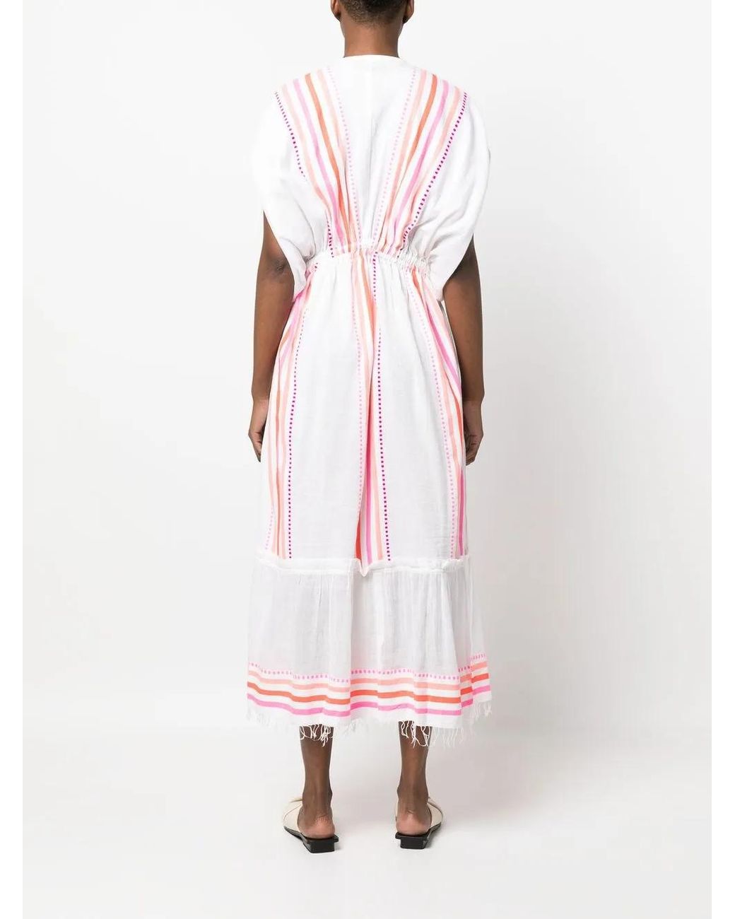 Lemlem Pink Eshe Stripe-Print Dress