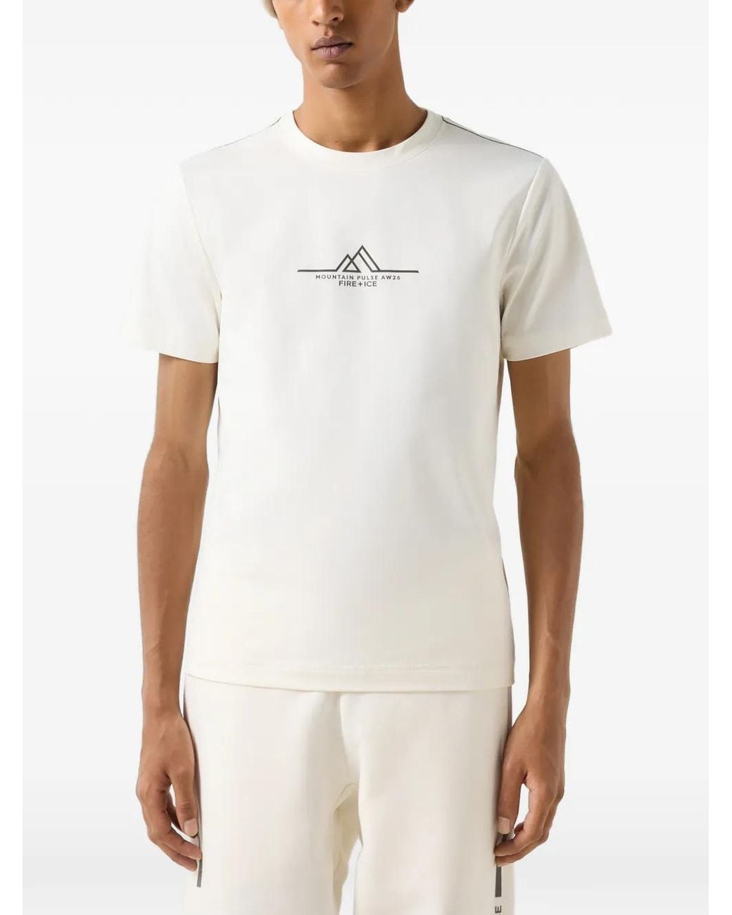Bogner Fire + Ice White Gerad Logo-Print Crew-Neck T-Shirt for men