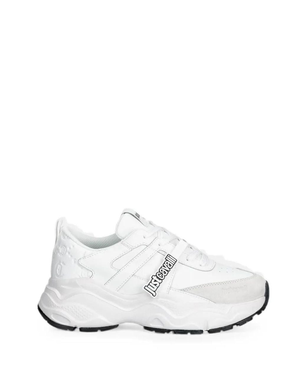 Just Cavalli White Baskets À Patch Logo