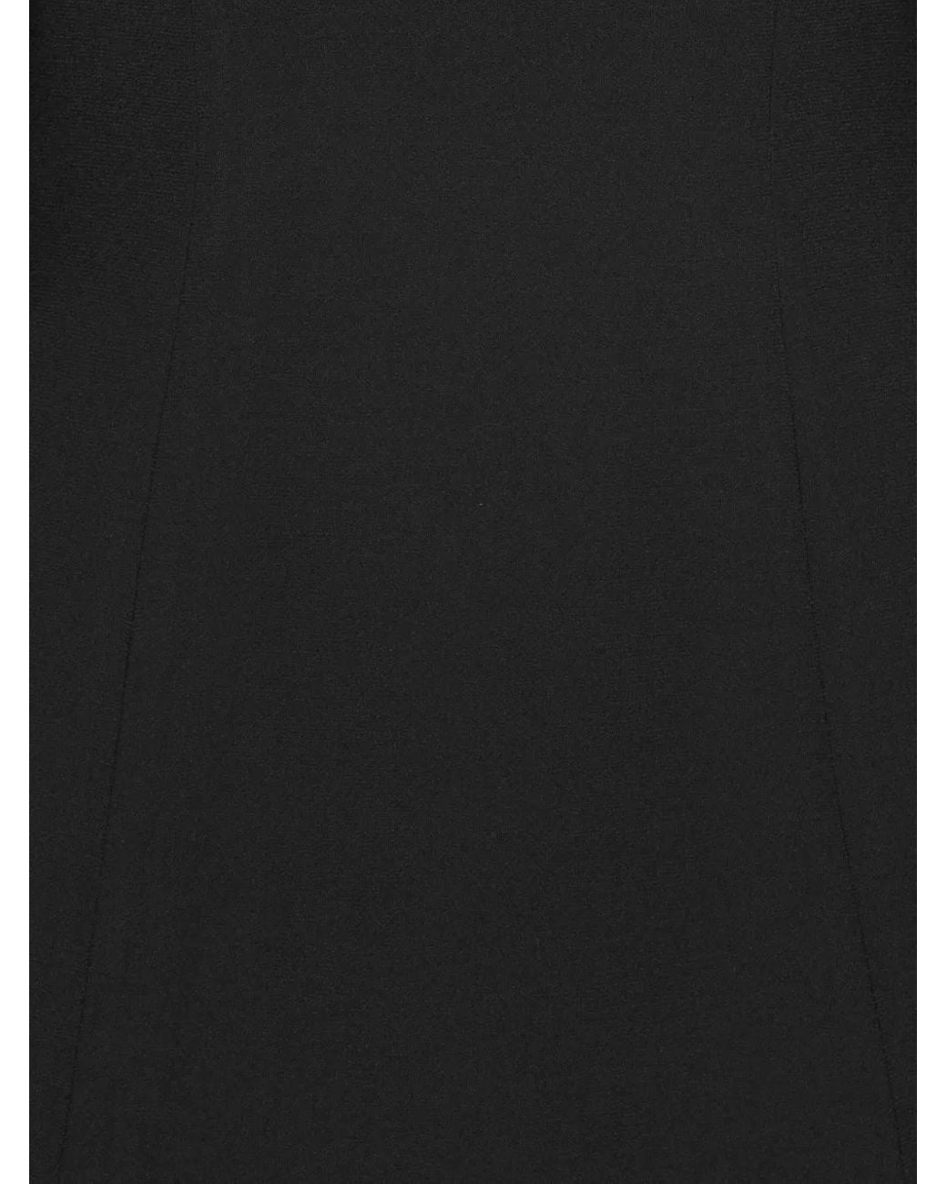 ROTATE BIRGER CHRISTENSEN Black Flared Mini Dress