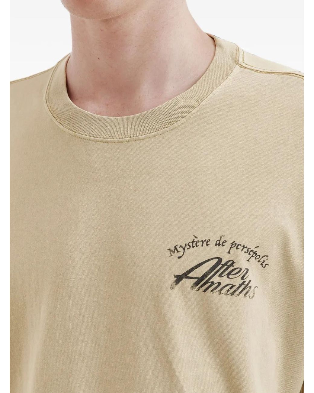 AFTERMATHS Natural Graphic-Print T-Shirt for men