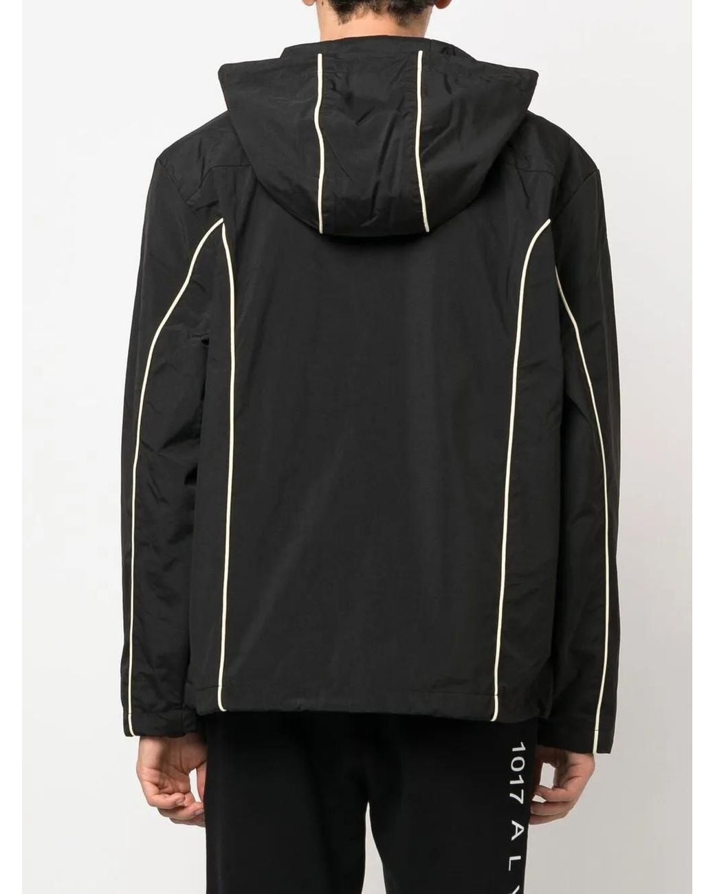 DIESEL Black Windbreaker Jackets for men