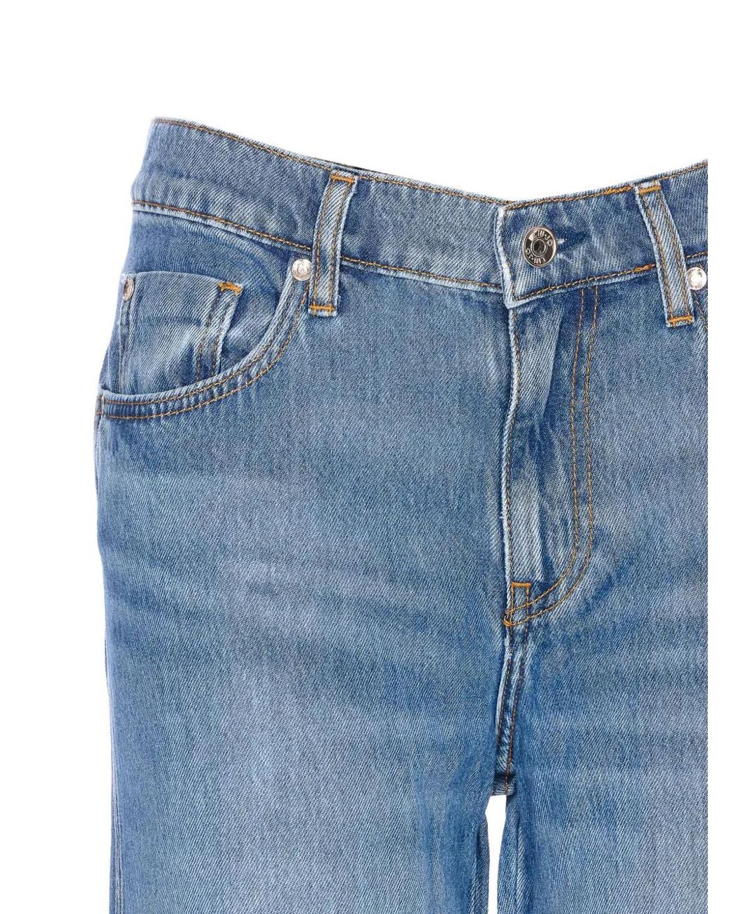 Liu Jo Blue Logo Back Trousers